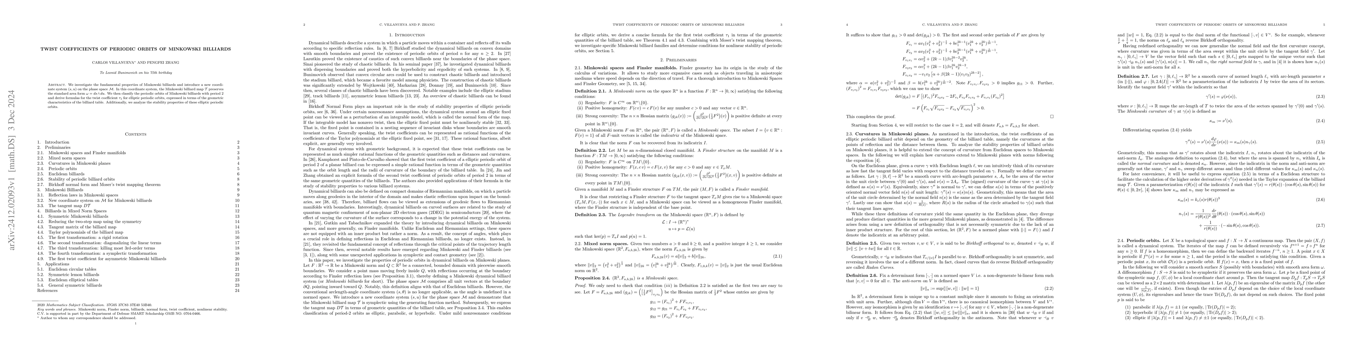 Thumbnail for Twist Coefficients of Periodic Orbits of Minkowski Billiards