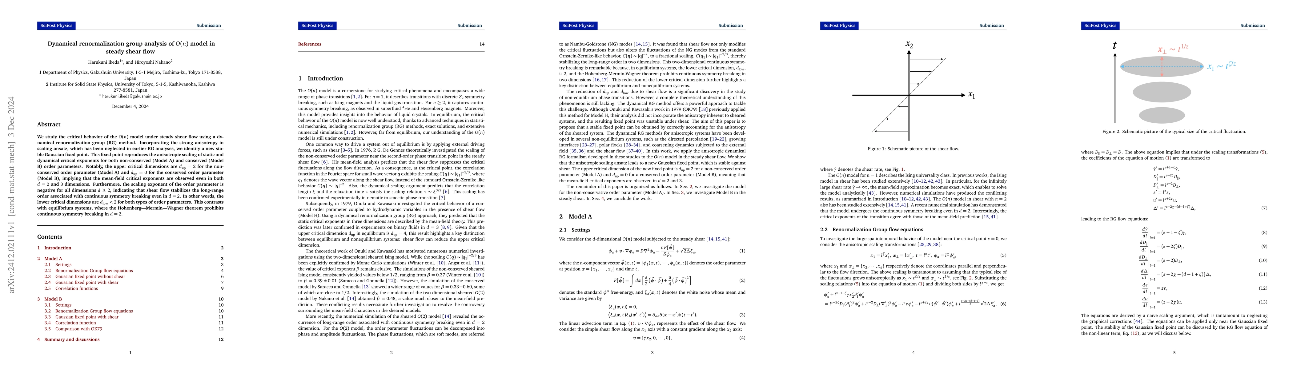 Thumbnail for Dynamical renormalization group analysis of $O(n)$ model in steady shear
  flow