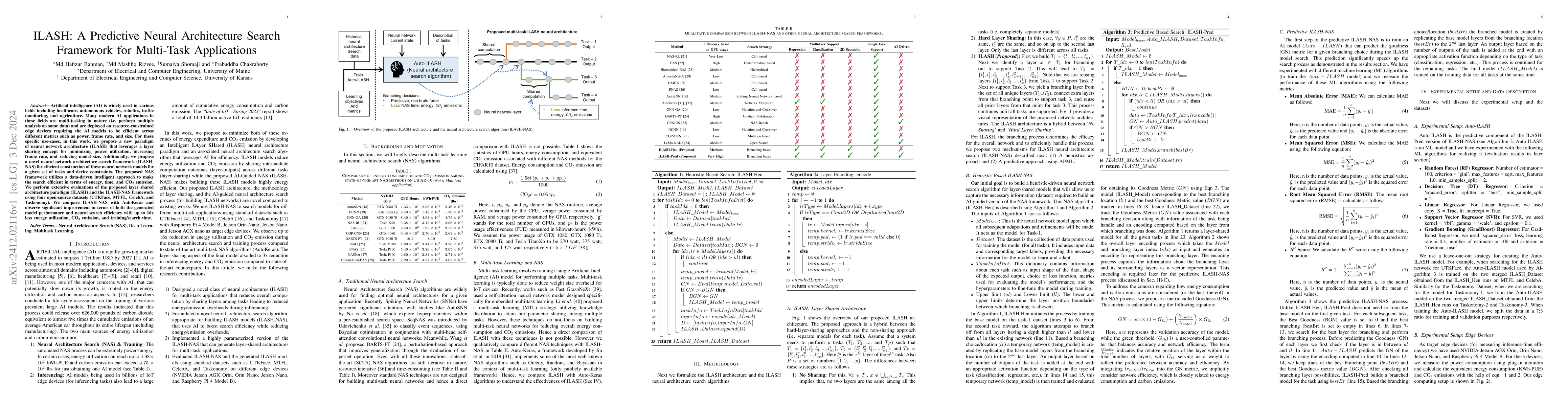 Thumbnail for ILASH: A Predictive Neural Architecture Search Framework for Multi-Task
  Applications