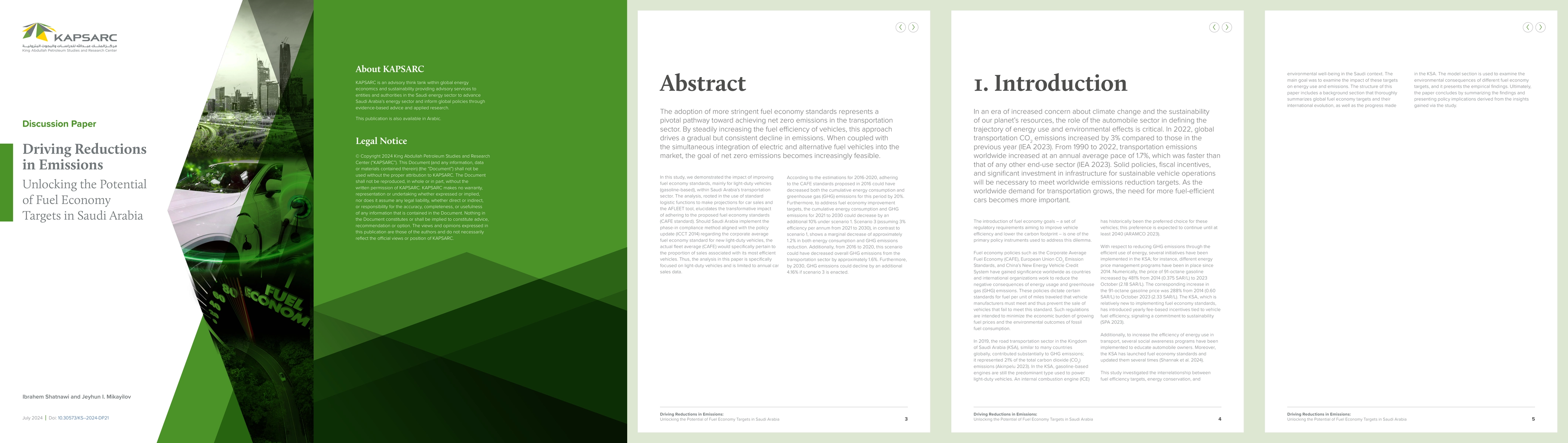 Thumbnail for Driving Reductions in Emissions Unlocking the Potential of Fuel Economy
  Targets in Saudi Arabia