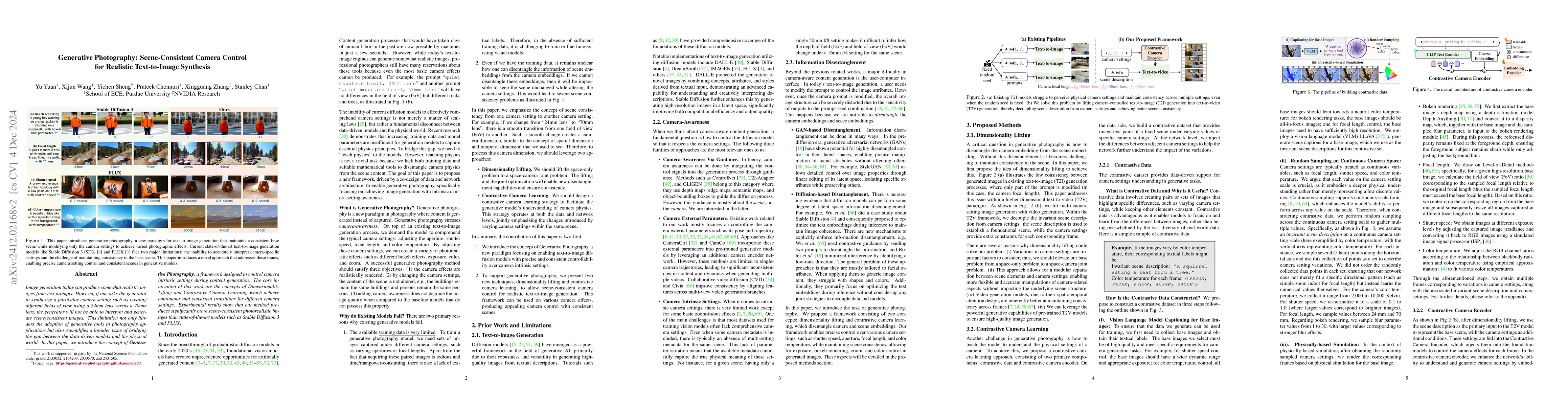 Thumbnail for Generative Photography: Scene-Consistent Camera Control for Realistic
  Text-to-Image Synthesis