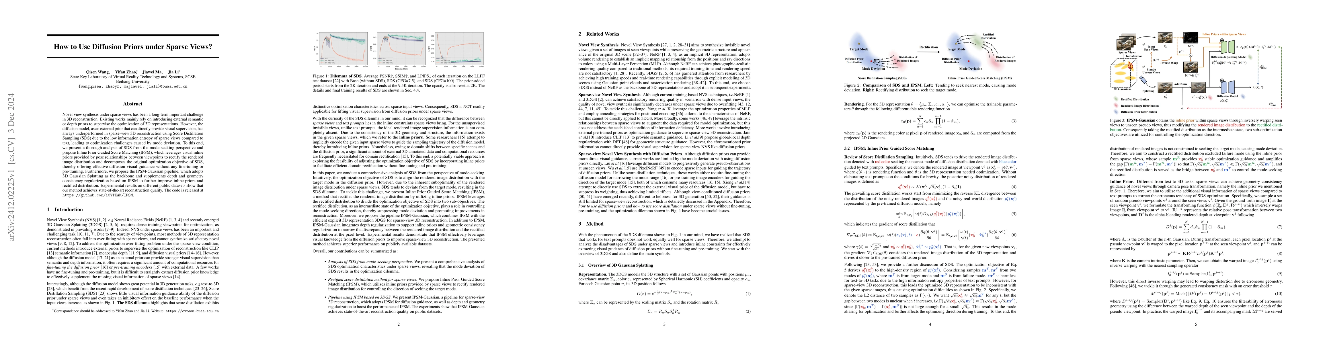 Thumbnail for How to Use Diffusion Priors under Sparse Views?