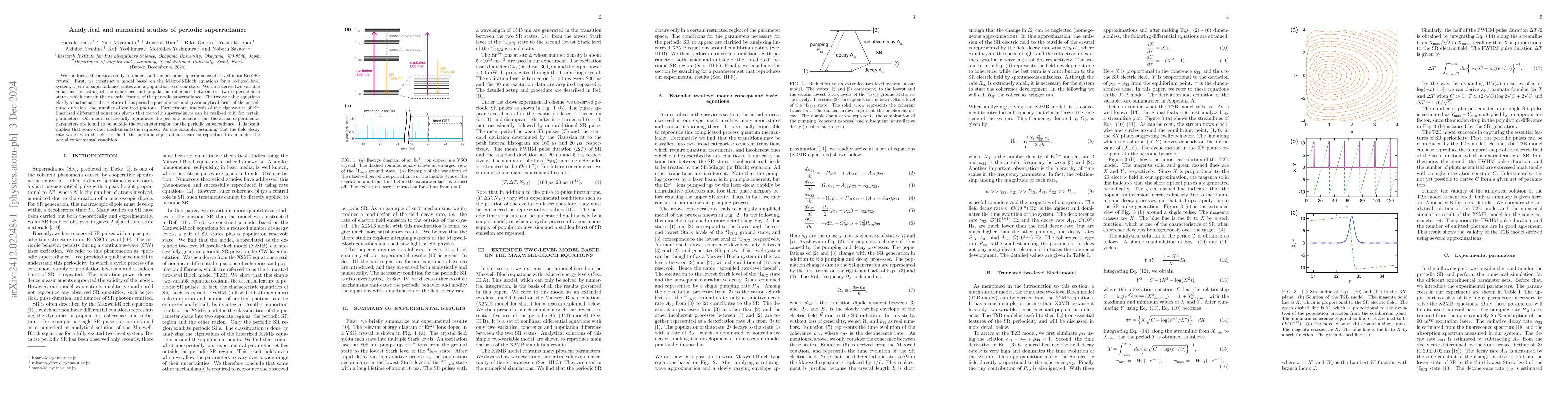 Thumbnail for Analytical and numerical studies of periodic superradiance