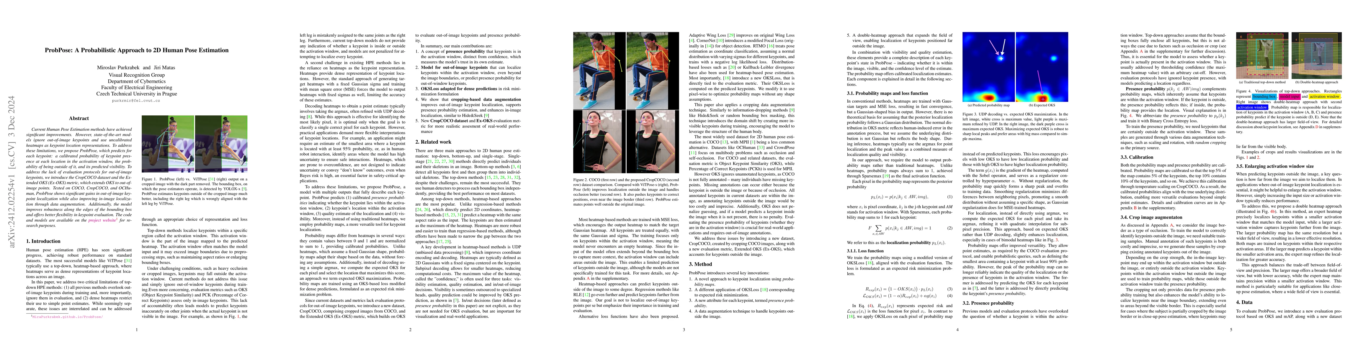 Thumbnail for ProbPose: A Probabilistic Approach to 2D Human Pose Estimation