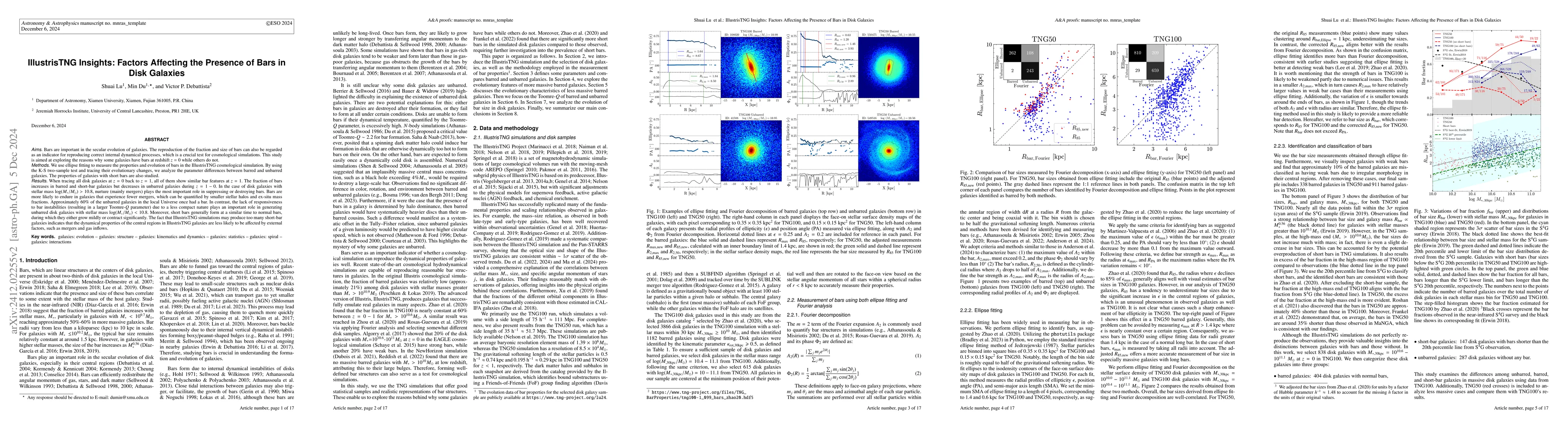 Thumbnail for IllustrisTNG Insights: Factors Affecting the Presence of Bars in Disk
  Galaxies