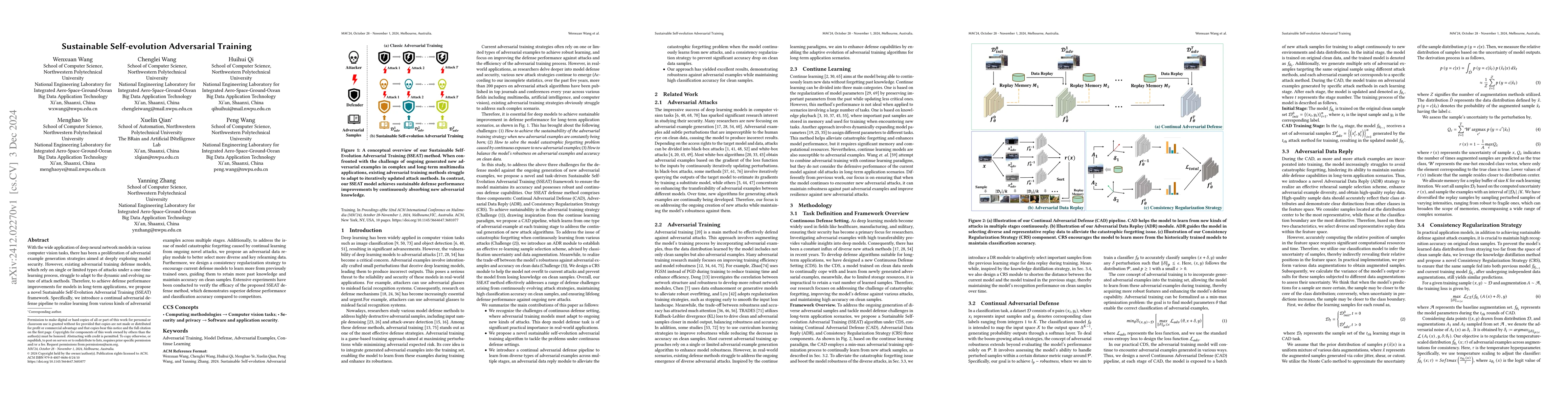 Thumbnail for Sustainable Self-evolution Adversarial Training