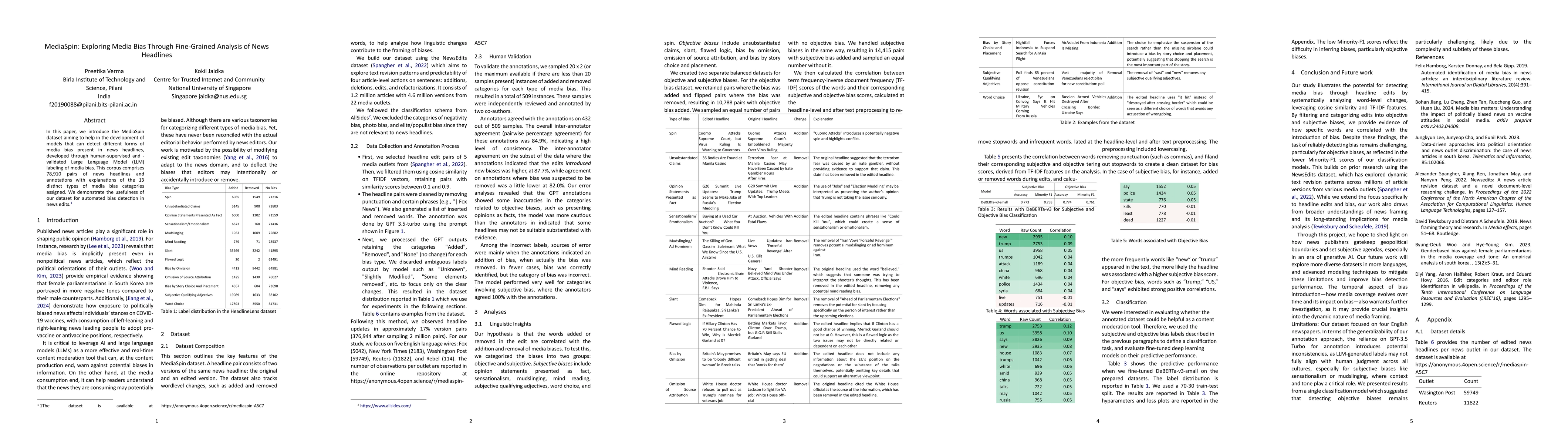 Thumbnail for MediaSpin: Exploring Media Bias Through Fine-Grained Analysis of News
  Headlines