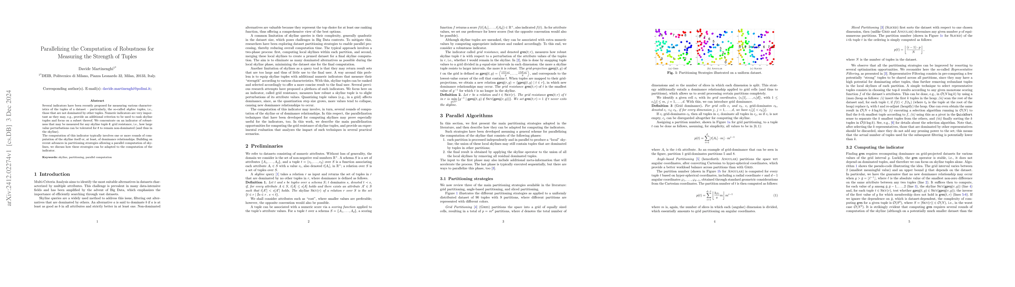 Thumbnail for Parallelizing the Computation of Robustness for Measuring the Strength
  of Tuples