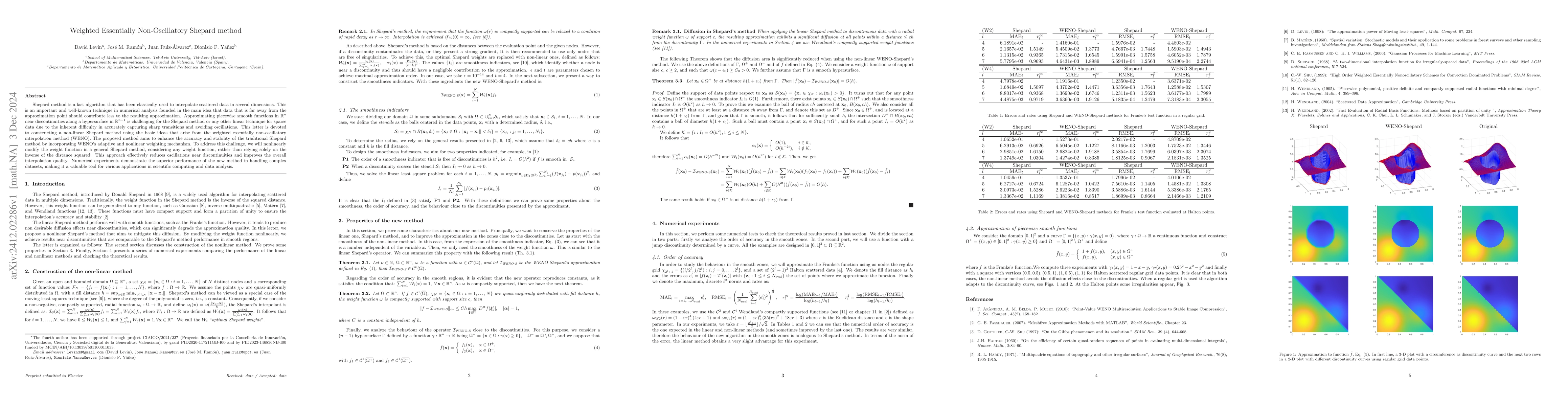 Thumbnail for Weighted Essentially Non-Oscillatory Shepard method