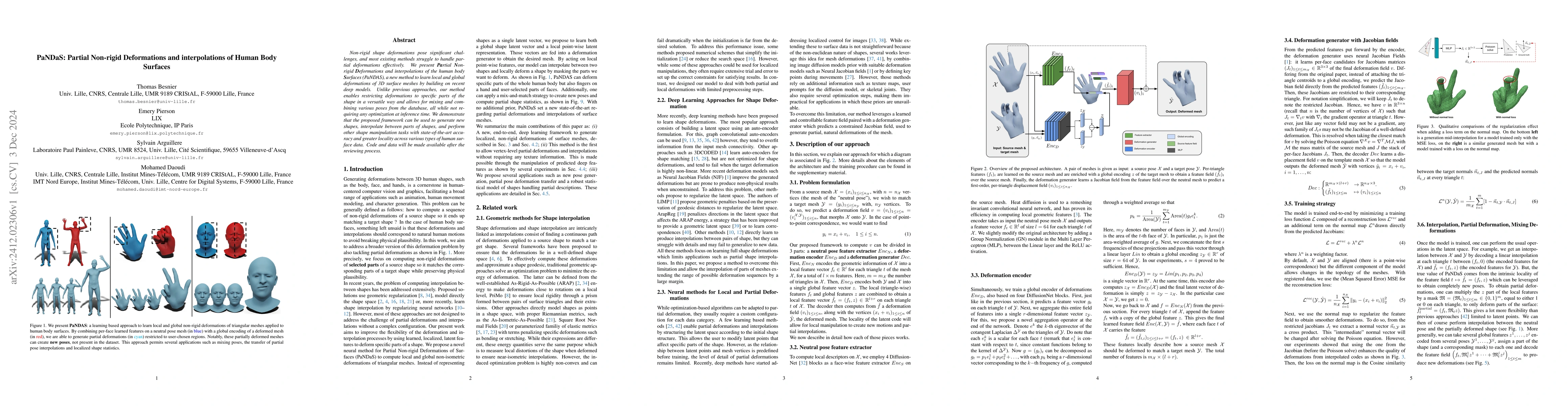Thumbnail for Partial Non-rigid Deformations and interpolations of Human Body Surfaces