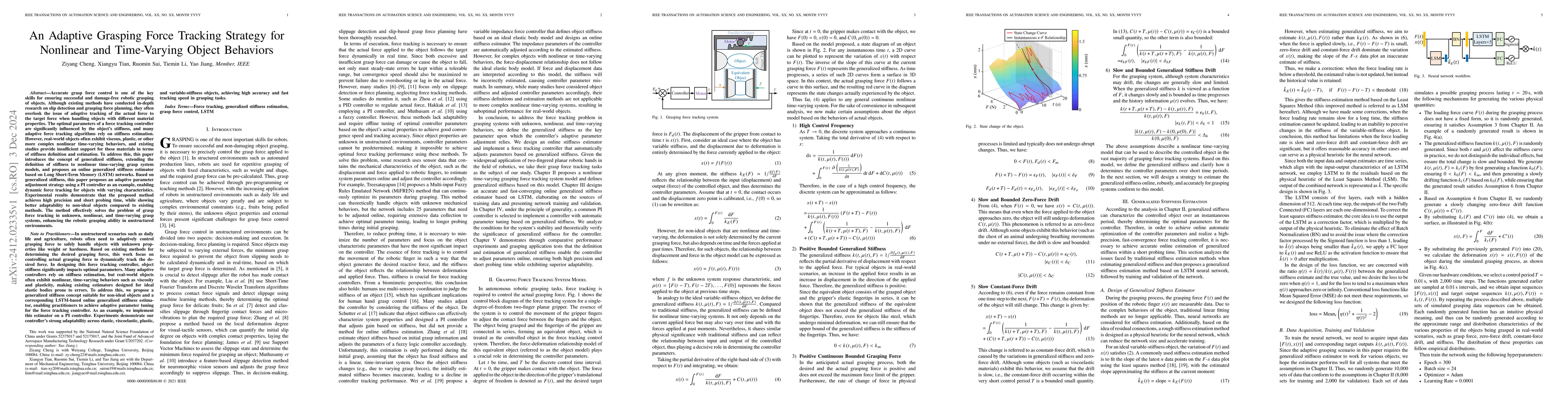 Thumbnail for An Adaptive Grasping Force Tracking Strategy for Nonlinear and
  Time-Varying Object Behaviors