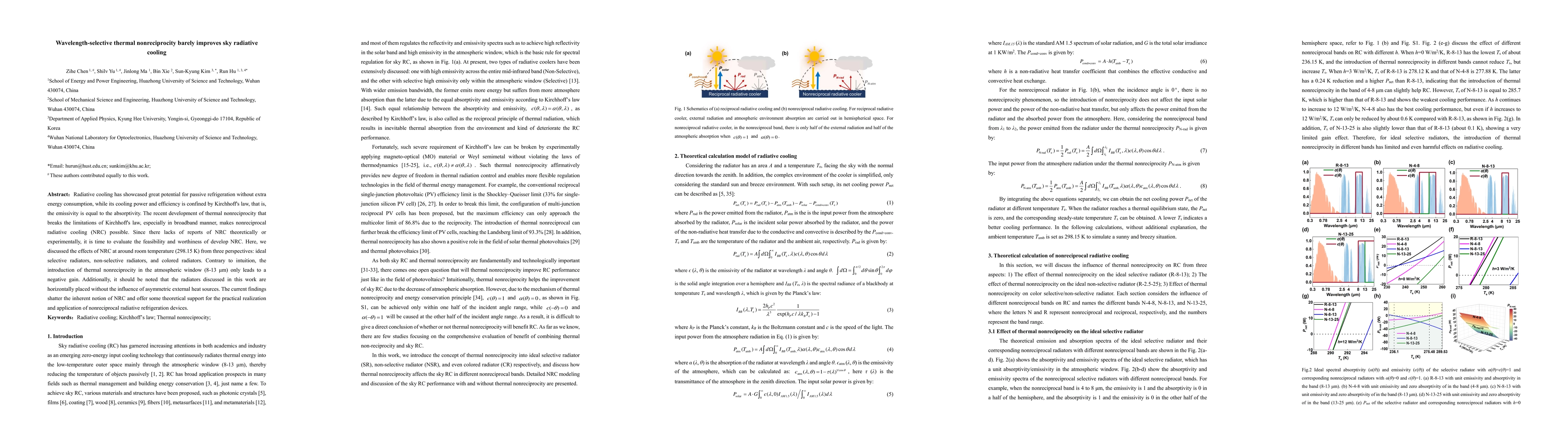 Thumbnail for Effect of nonreciprocal thermal radiation on radiative cooling