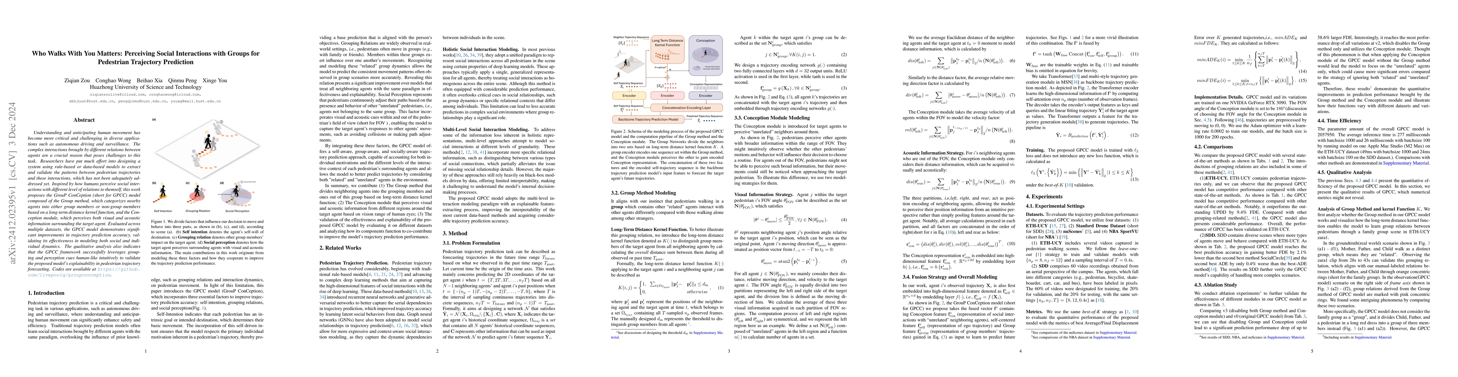 Thumbnail for Who Walks With You Matters: Perceiving Social Interactions with Groups
  for Pedestrian Trajectory Prediction