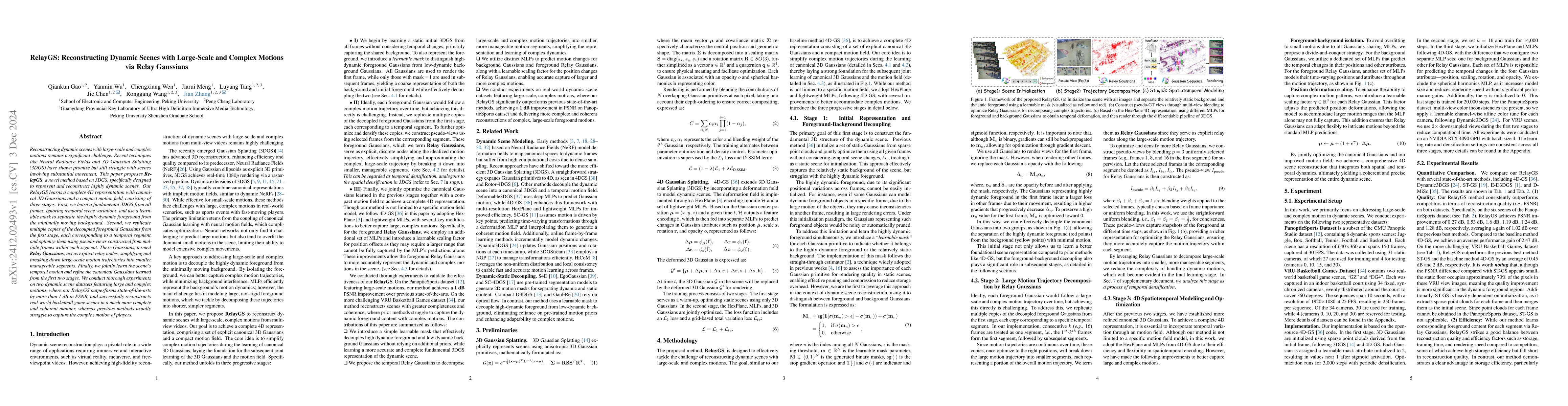 Thumbnail for RelayGS: Reconstructing Dynamic Scenes with Large-Scale and Complex
  Motions via Relay Gaussians