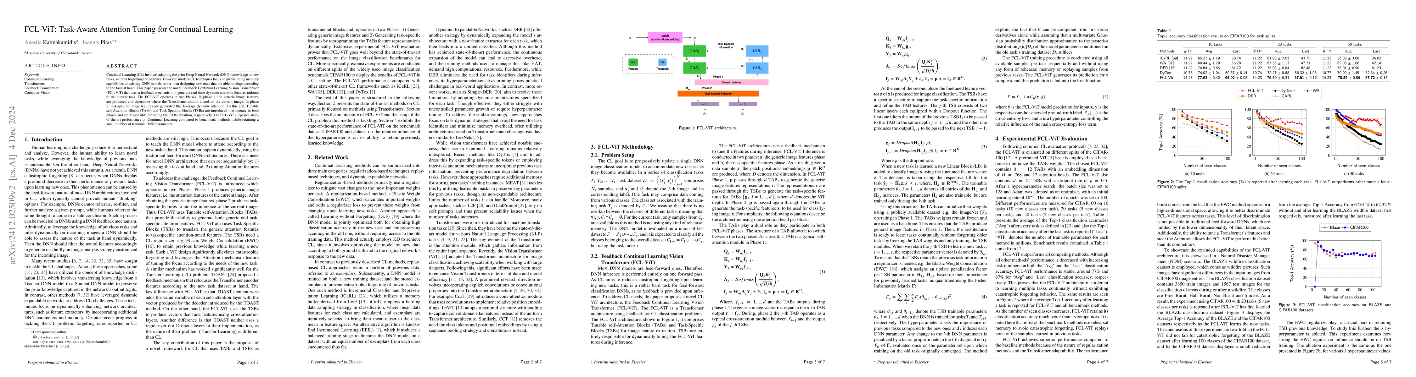 Thumbnail for FCL-ViT: Task-Aware Attention Tuning for Continual Learning