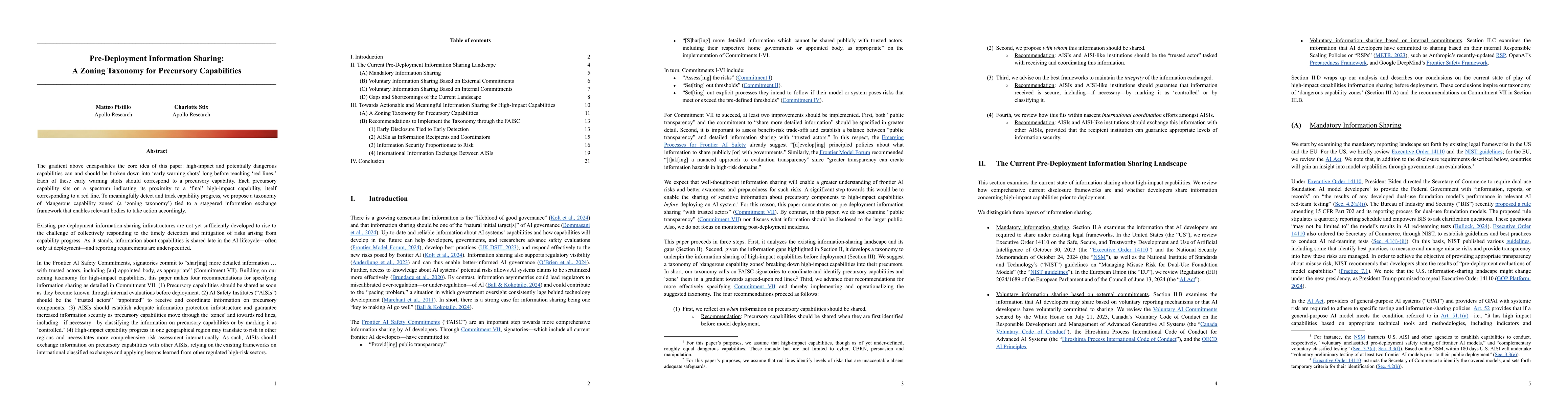 Thumbnail for Pre-Deployment Information Sharing: A Zoning Taxonomy for Precursory
  Capabilities