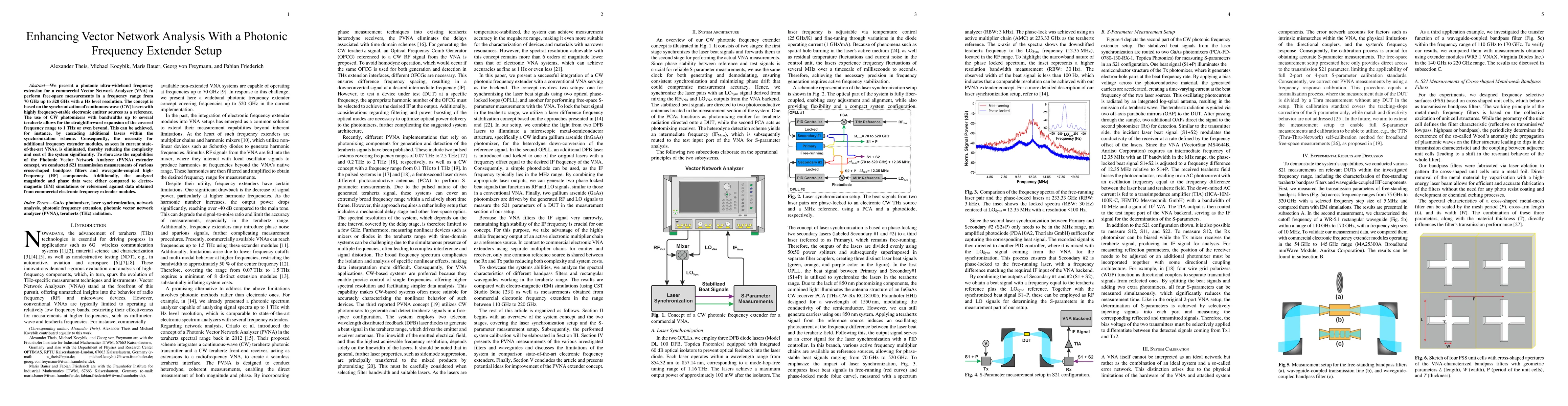 Thumbnail for Enhancing Vector Network Analysis With a Photonic Frequency Extender
  Setup