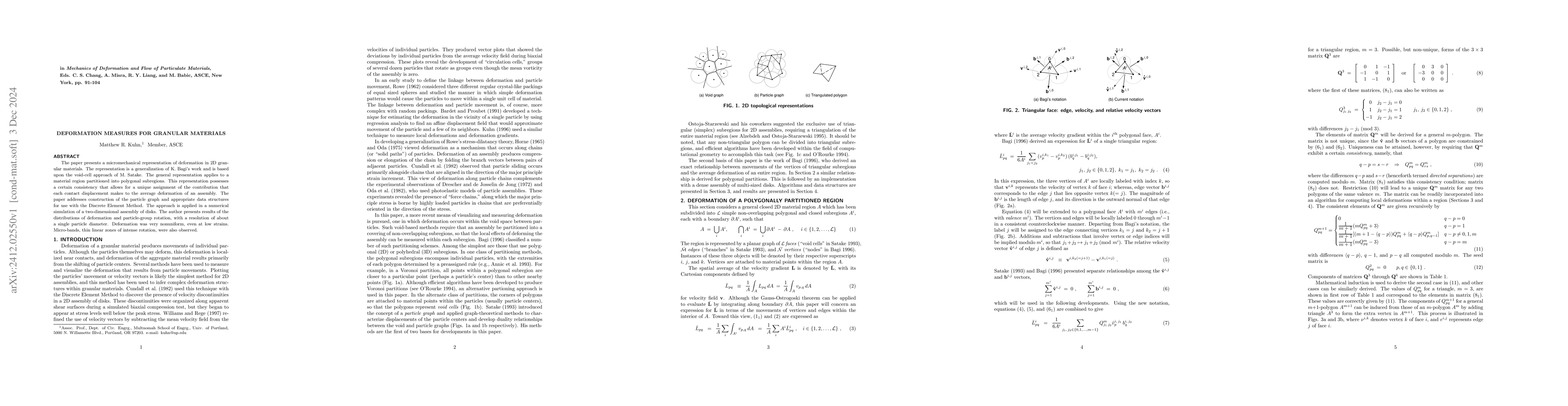 Thumbnail for Deformation Measures for Granular Materials