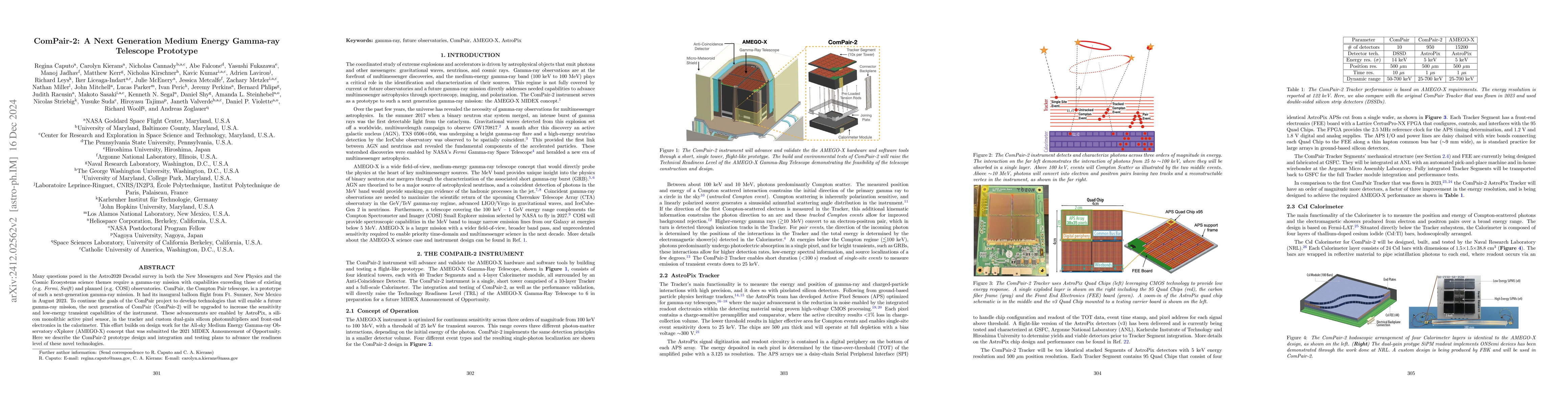 Thumbnail for ComPair-2: A Next Generation Medium Energy Gamma-ray Telescope Prototype