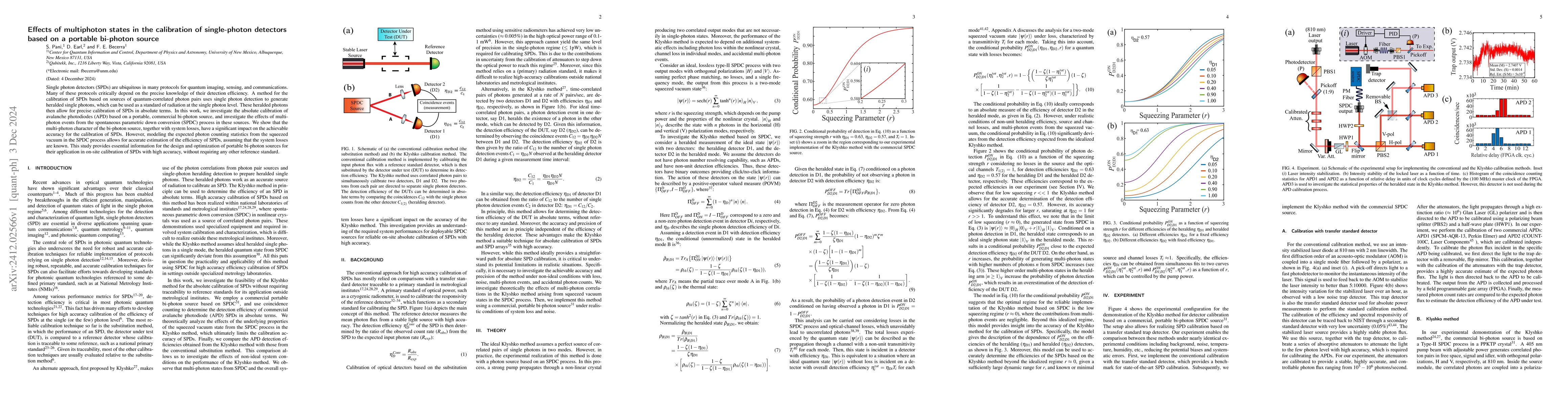 Thumbnail for Effects of multi-photon states in the calibration of single-photon
  detectors based on a portable bi-photon source