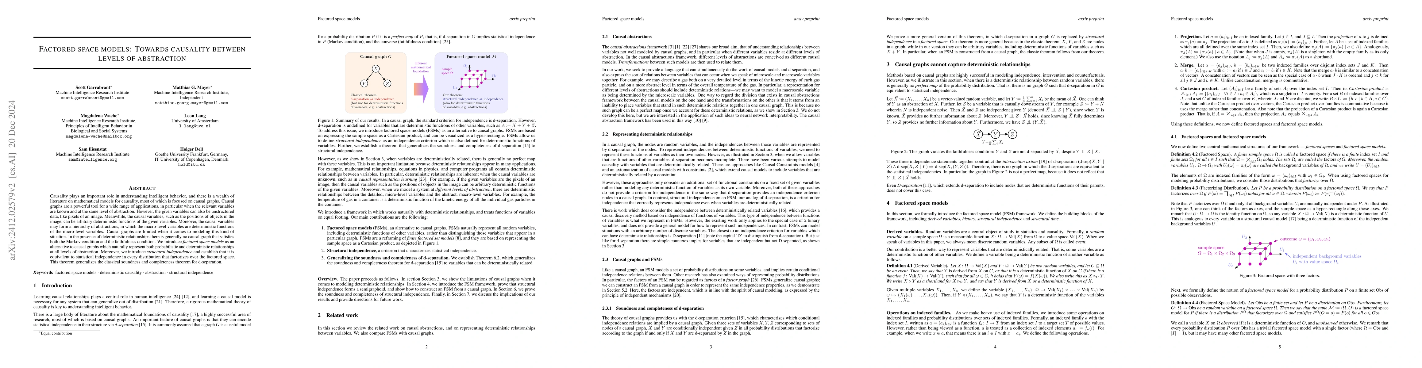 Thumbnail for Factored space models: Towards causality between levels of abstraction