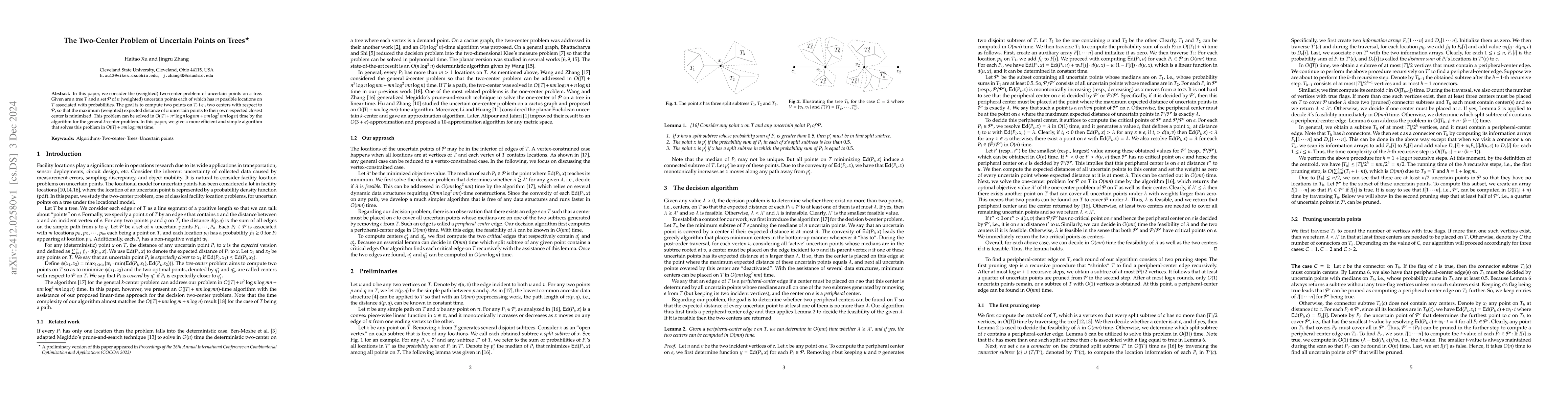 Thumbnail for The Two-Center Problem of Uncertain Points on Trees