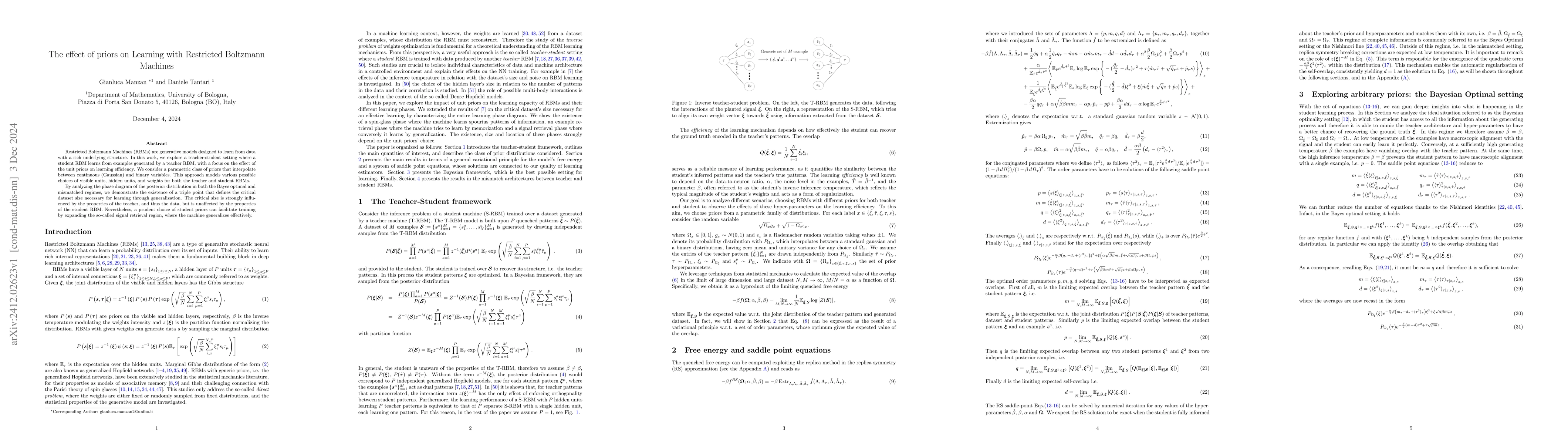 Thumbnail for The effect of priors on Learning with Restricted Boltzmann Machines