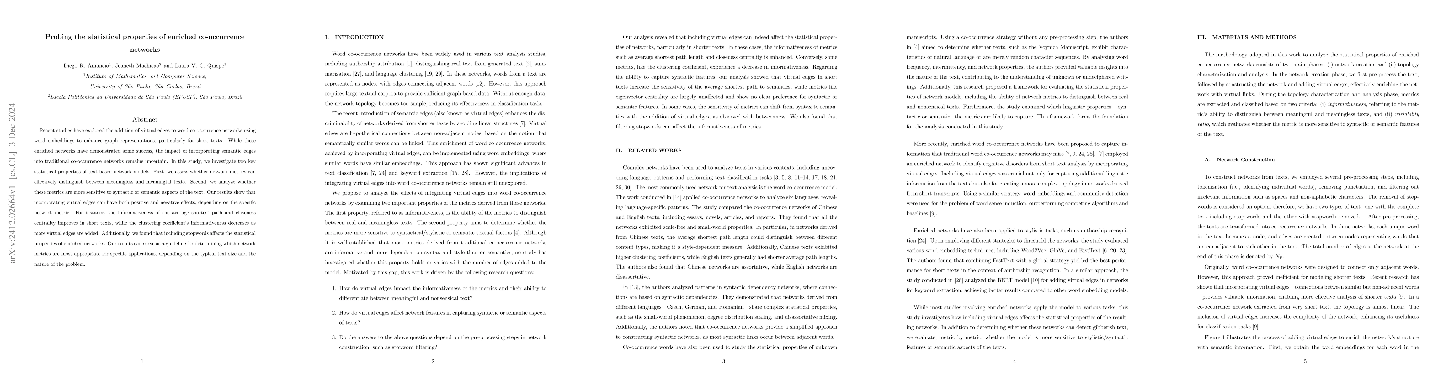 Thumbnail for Probing the statistical properties of enriched co-occurrence networks