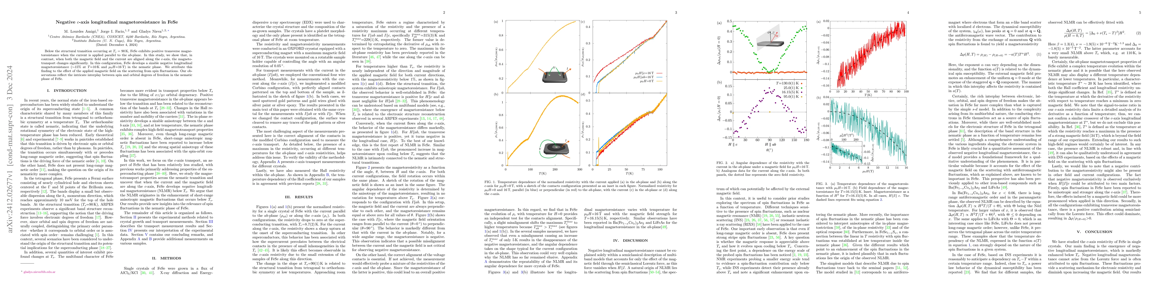 Thumbnail for Negative $c$-axis longitudinal magnetoresistance in FeSe
