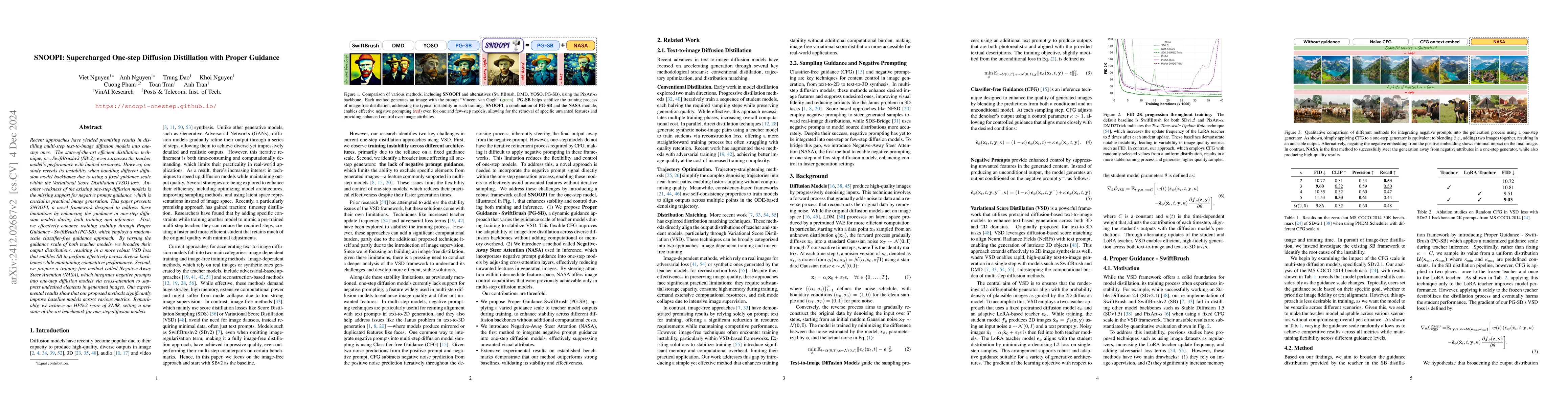 Thumbnail for SNOOPI: Supercharged One-step Diffusion Distillation with Proper
  Guidance