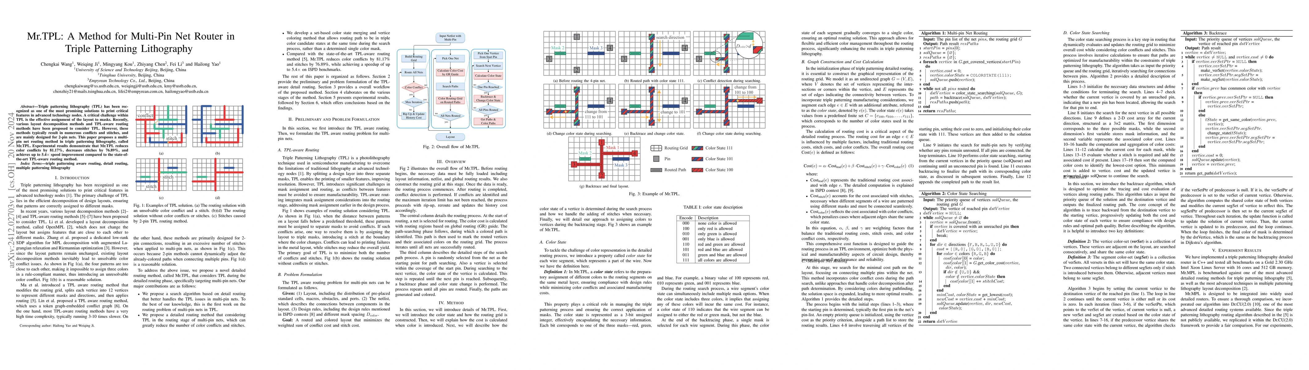 Thumbnail for Mr.TPL: A Method for Multi-Pin Net Router in Triple Patterning
  Lithography