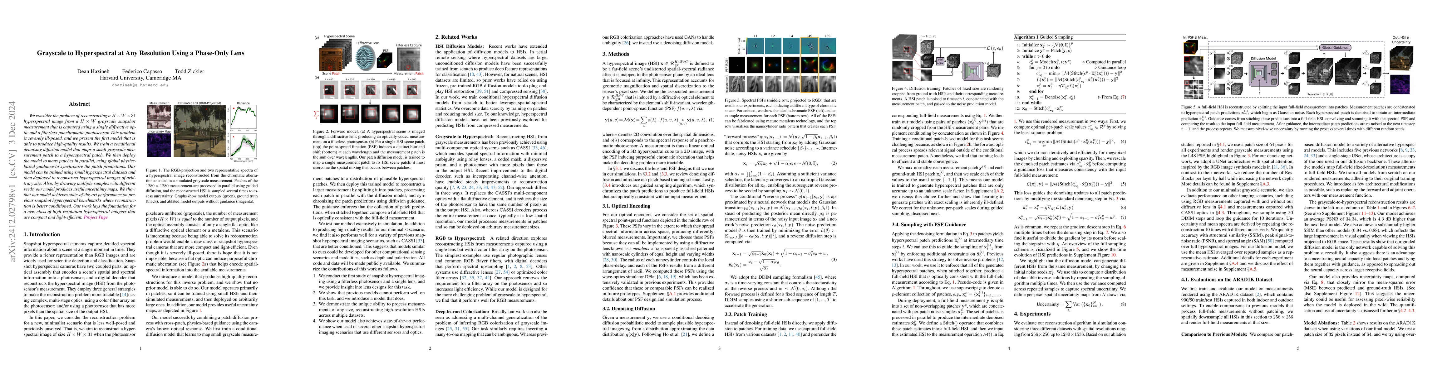 Thumbnail for Grayscale to Hyperspectral at Any Resolution Using a Phase-Only Lens