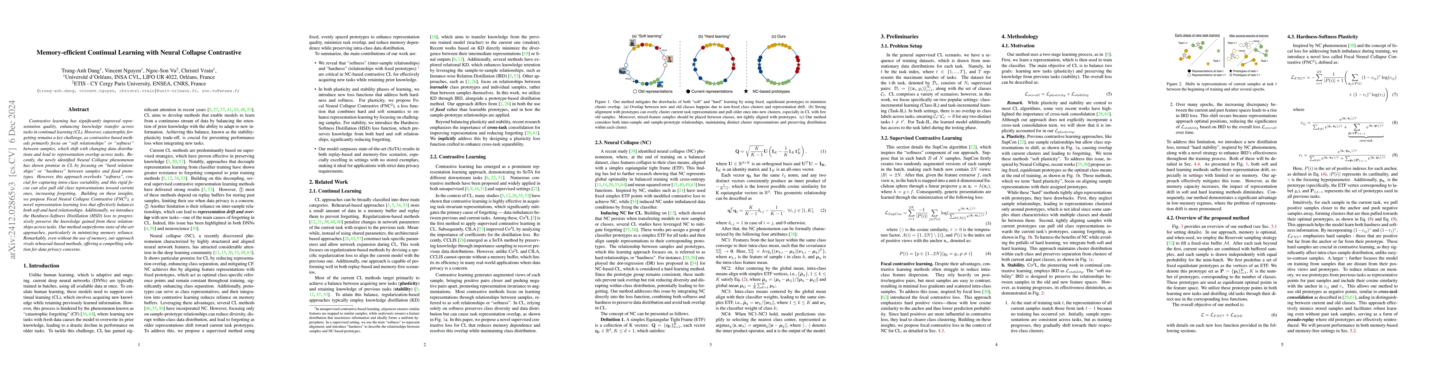Thumbnail for Memory-efficient Continual Learning with Neural Collapse Contrastive