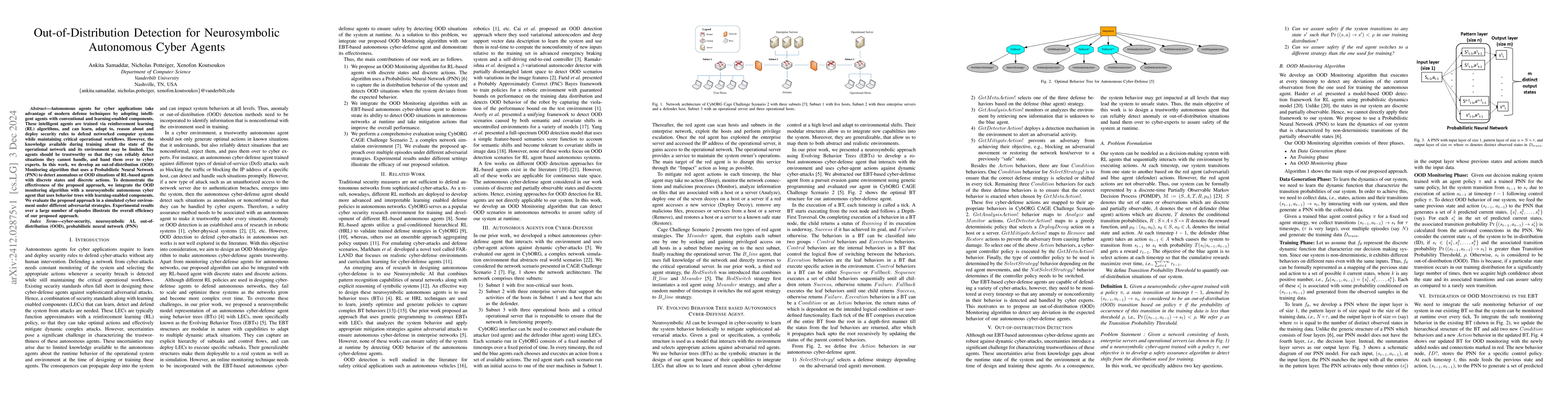 Thumbnail for Out-of-Distribution Detection for Neurosymbolic Autonomous Cyber Agents