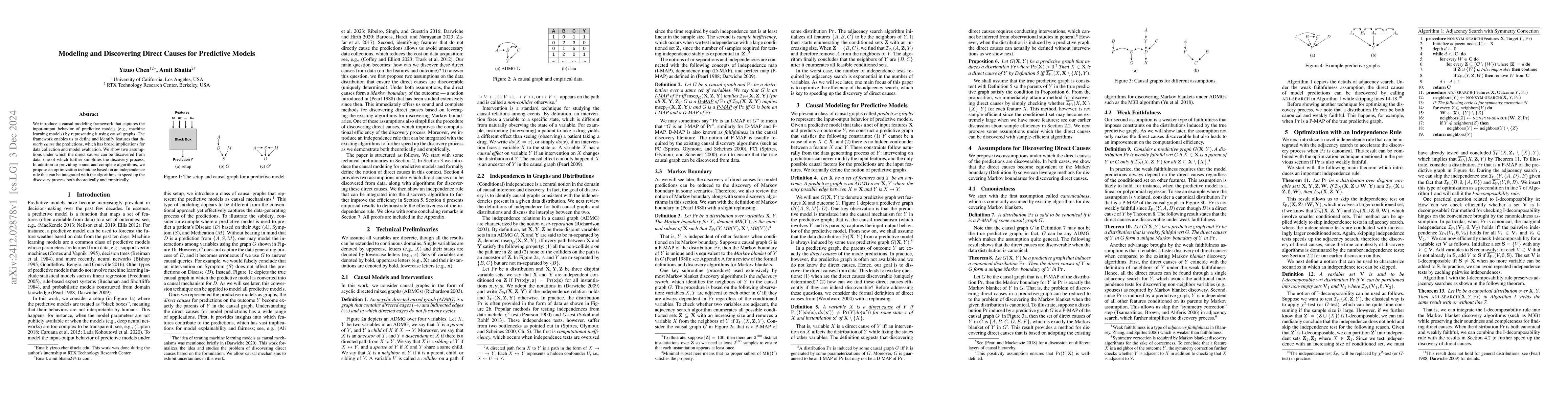 Thumbnail for Modeling and Discovering Direct Causes for Predictive Models