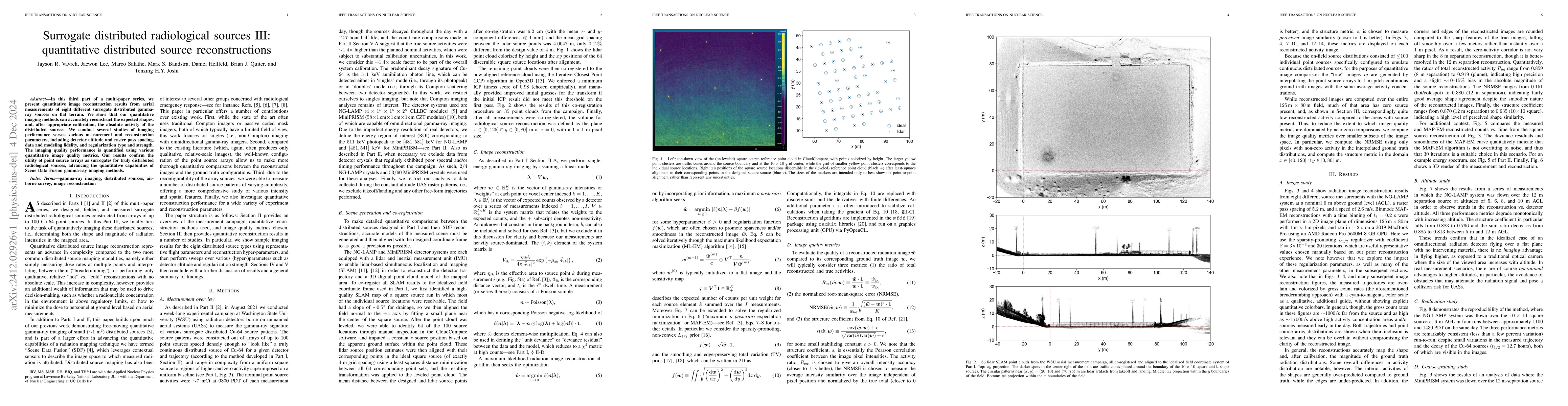 Thumbnail for Surrogate distributed radiological sources III: quantitative distributed
  source reconstructions