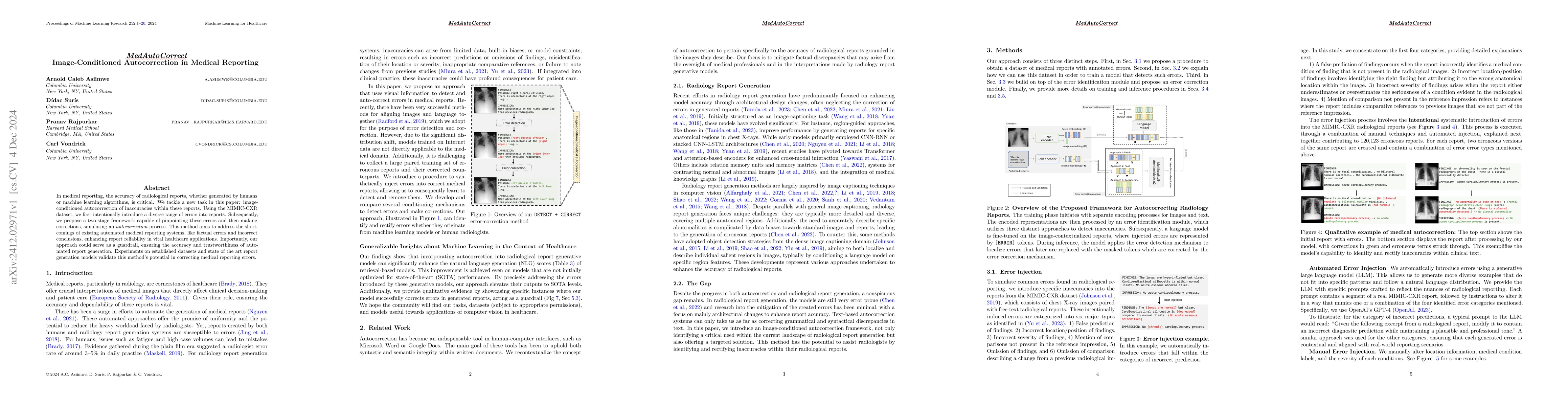 Thumbnail for MedAutoCorrect: Image-Conditioned Autocorrection in Medical Reporting