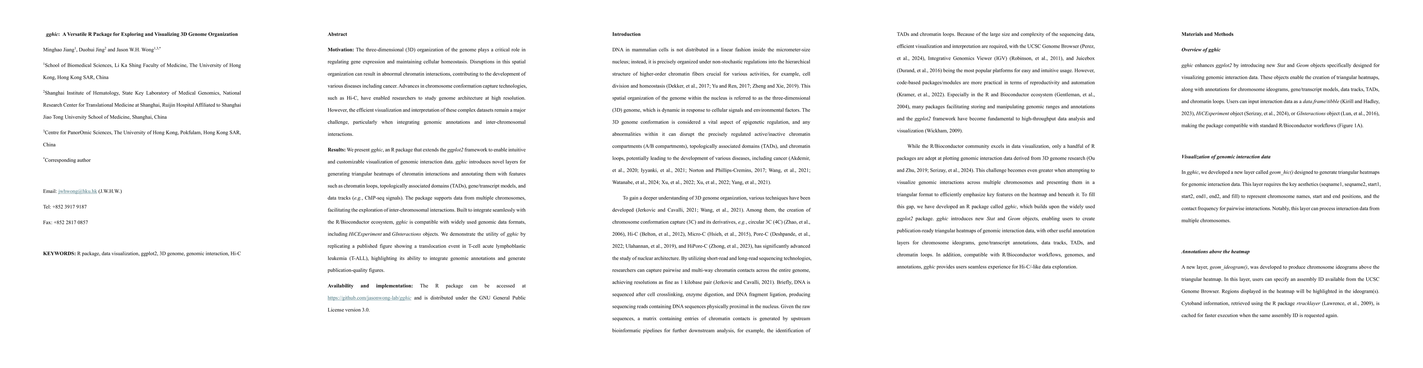 Thumbnail for gghic: A Versatile R Package for Exploring and Visualizing 3D Genome
  Organization