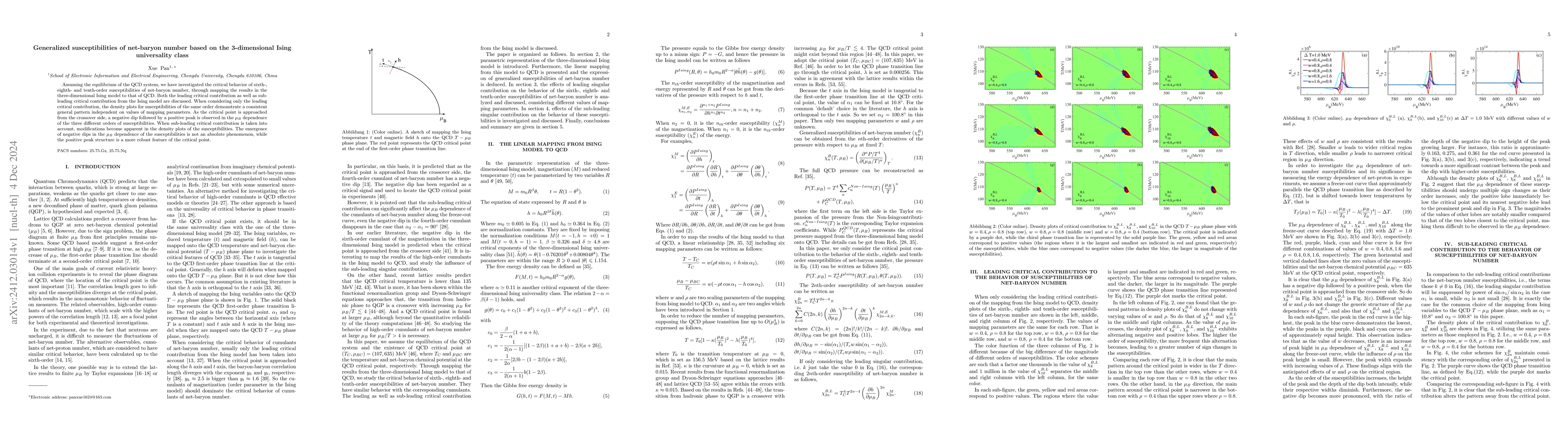 Thumbnail for Generalized susceptibilities of net-baryon number based on the
  3-dimensional Ising universality class