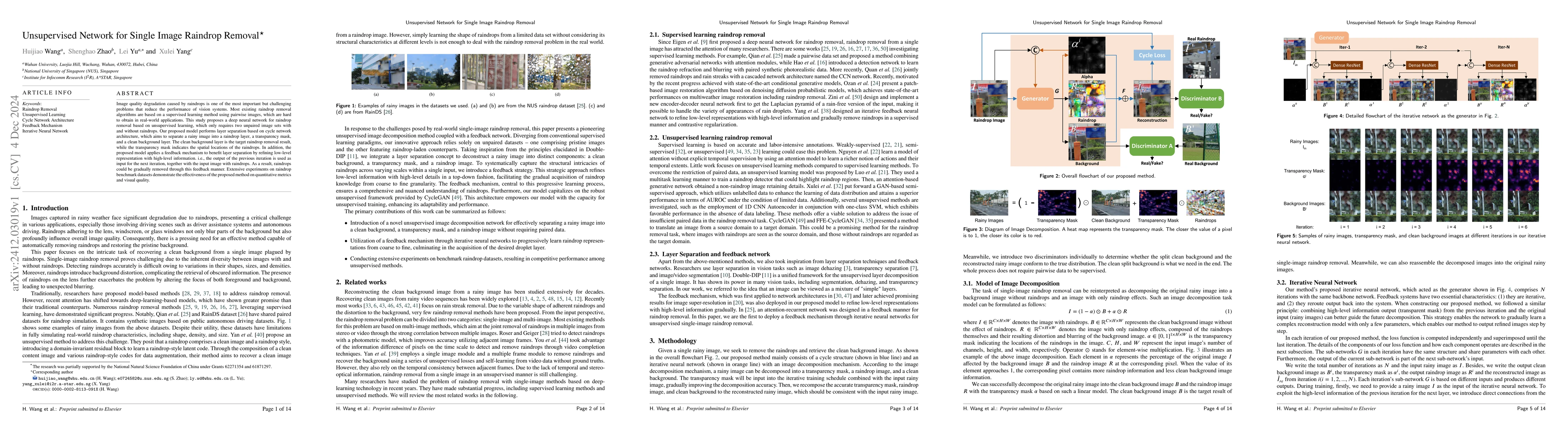 Thumbnail for Unsupervised Network for Single Image Raindrop Removal