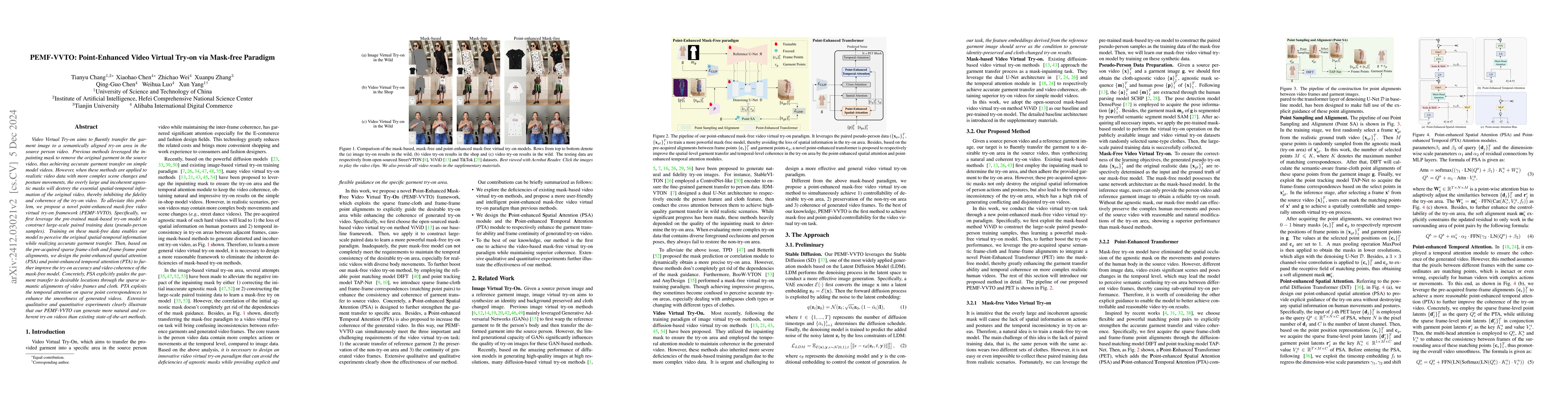 Thumbnail for PEMF-VVTO: Point-Enhanced Video Virtual Try-on via Mask-free Paradigm