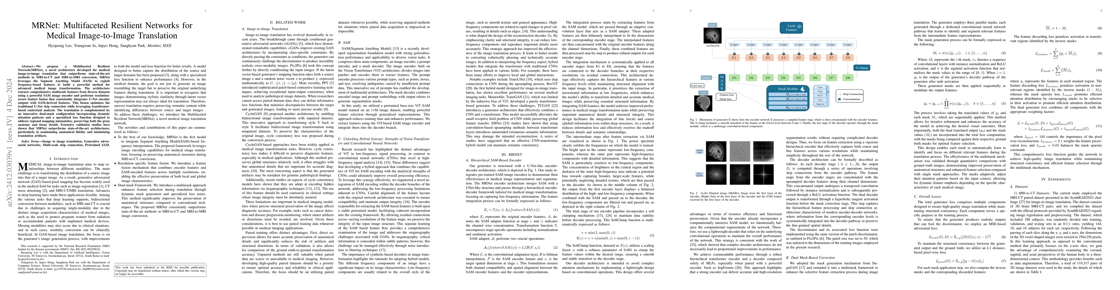 Thumbnail for MRNet: Multifaceted Resilient Networks for Medical Image-to-Image
  Translation
