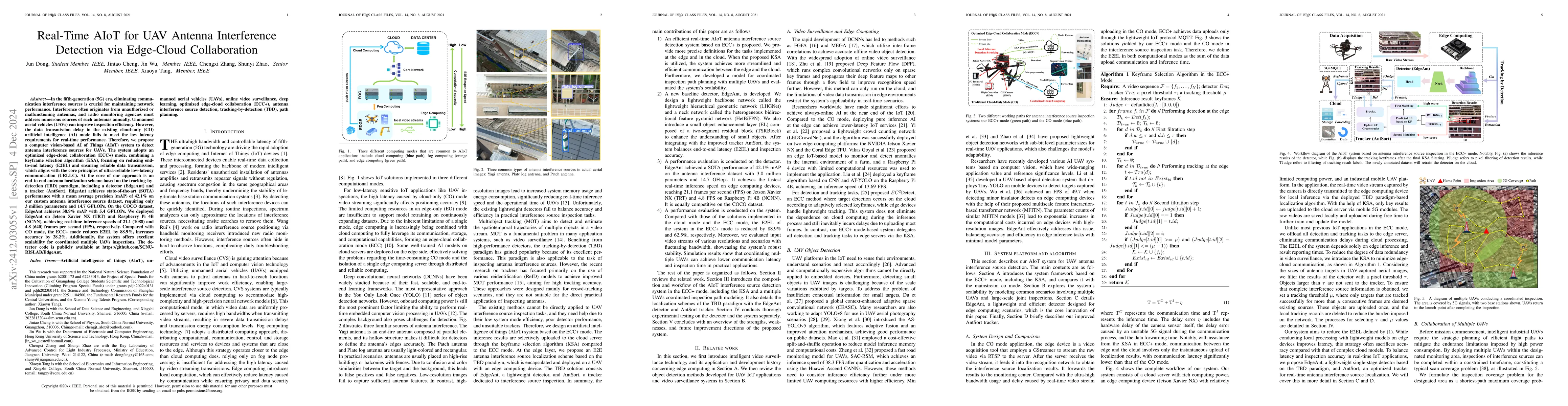 Thumbnail for Real-Time AIoT for UAV Antenna Interference Detection via Edge-Cloud
  Collaboration