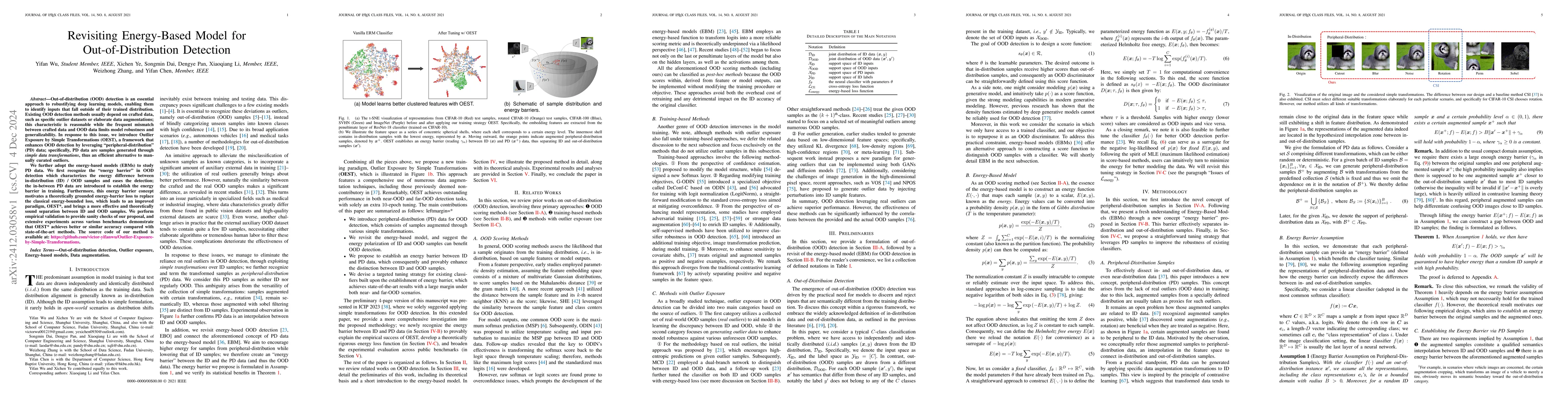 Thumbnail for Revisiting Energy-Based Model for Out-of-Distribution Detection