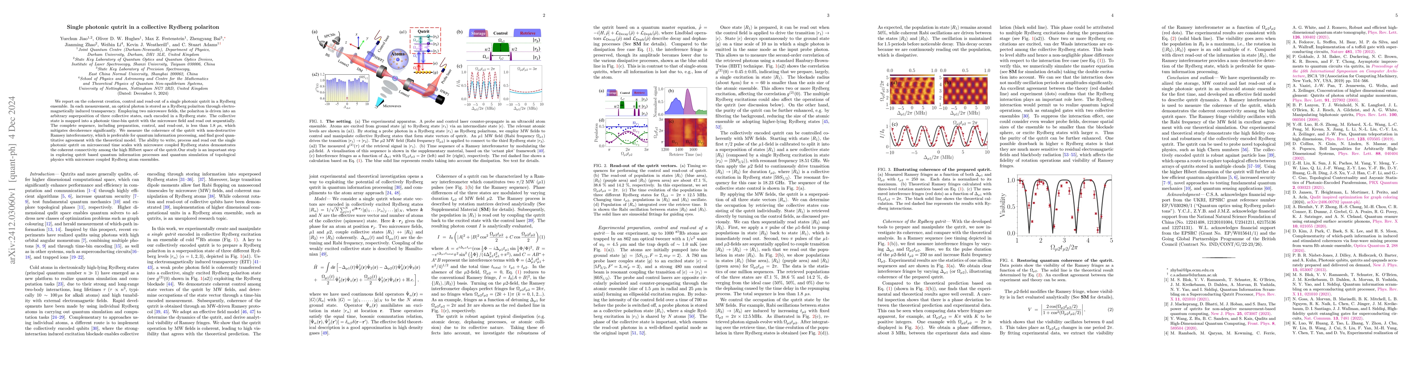 Thumbnail for Single photonic qutrit in a collective Rydberg polariton