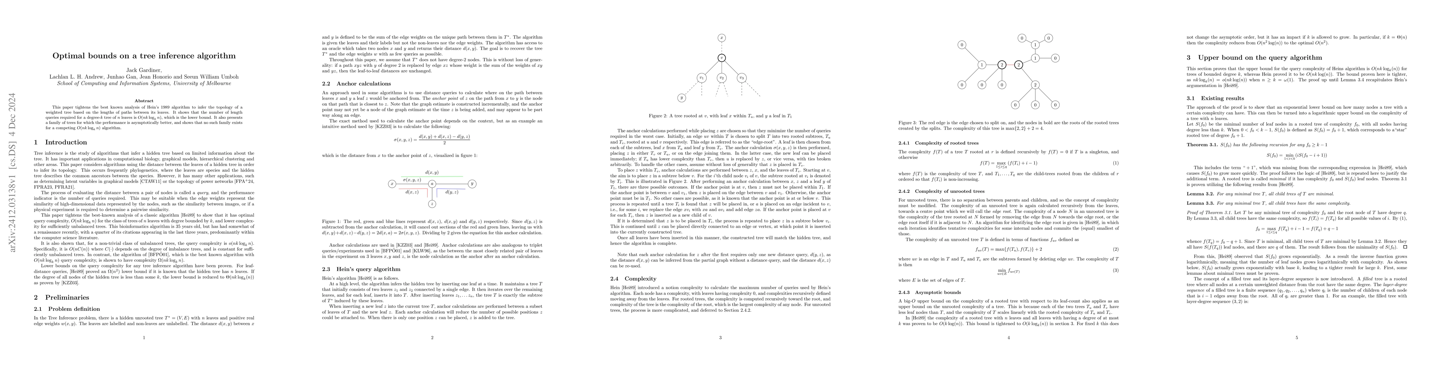 Thumbnail for Optimal bounds on a tree inference algorithm