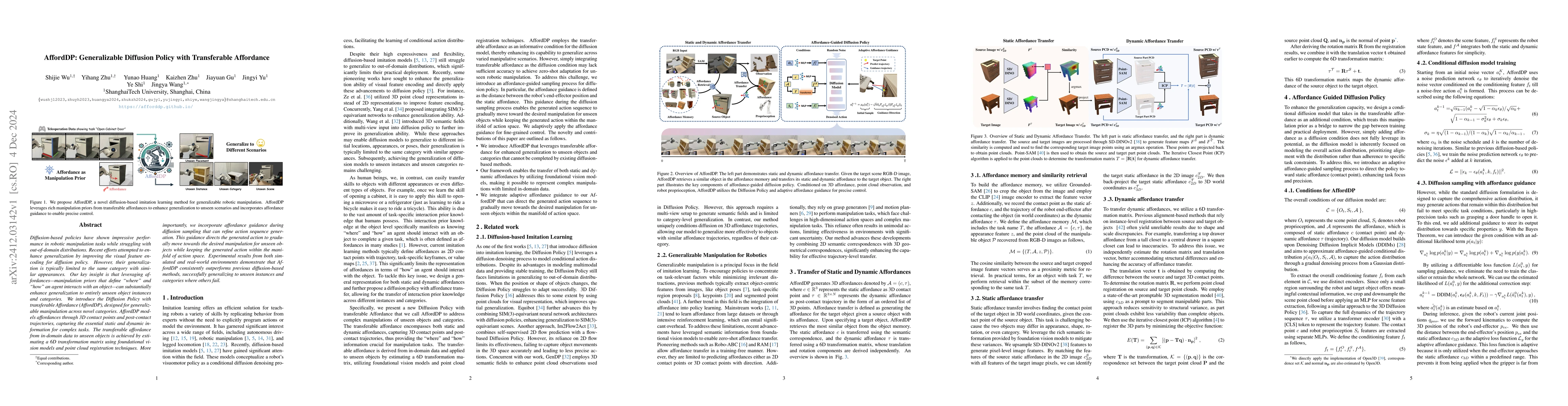 Thumbnail for AffordDP: Generalizable Diffusion Policy with Transferable Affordance