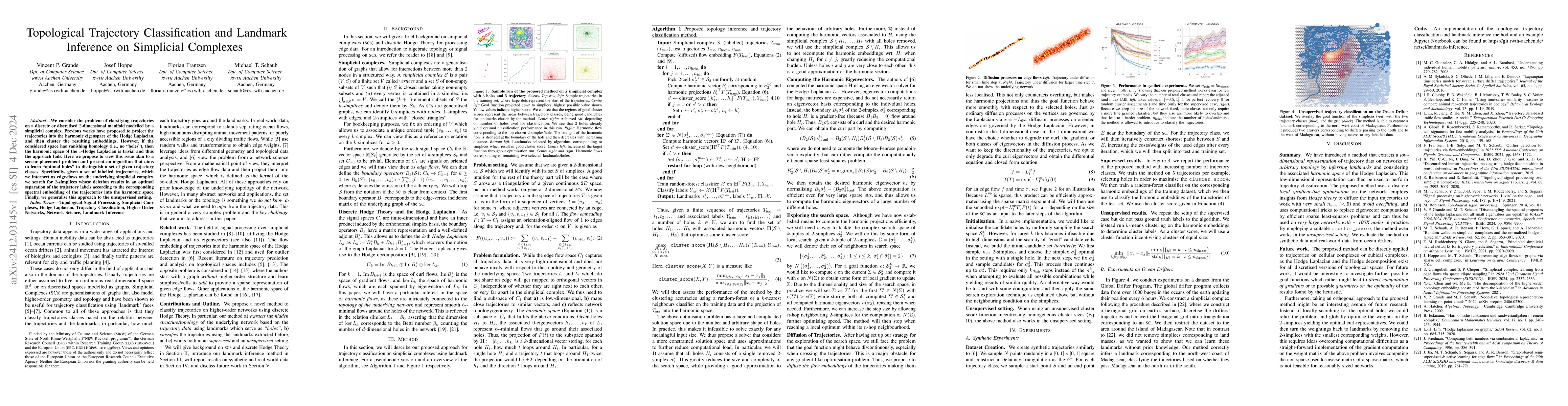 Thumbnail for Topological Trajectory Classification and Landmark Inference on
  Simplicial Complexes