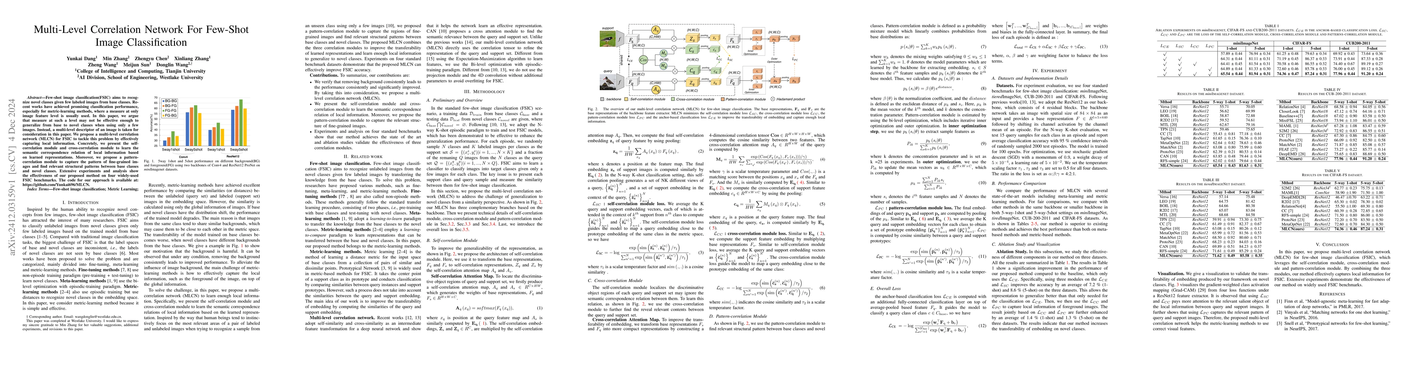 Thumbnail for Multi-Level Correlation Network For Few-Shot Image Classification