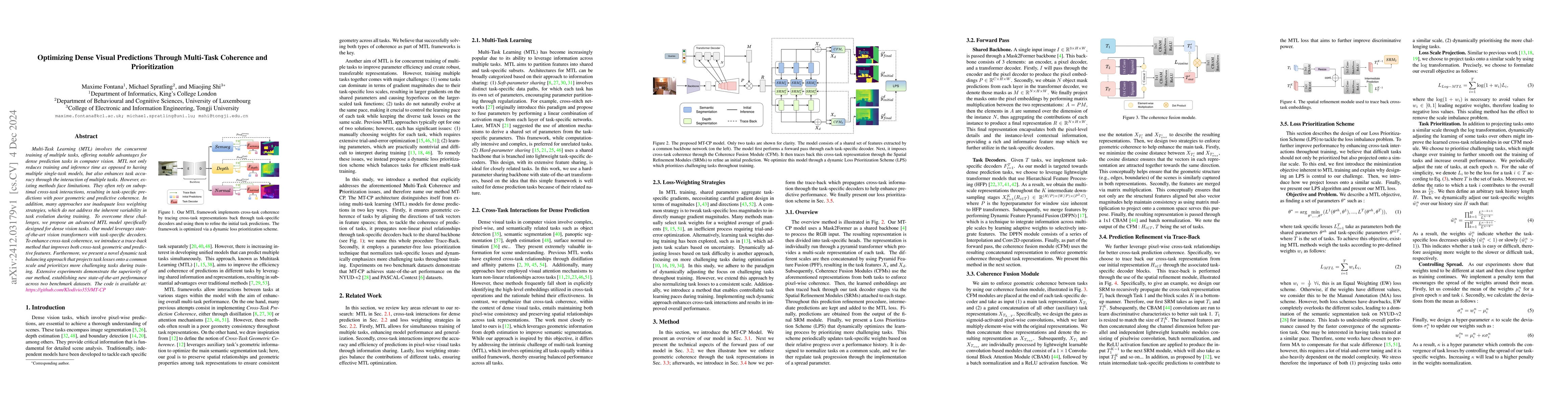 Thumbnail for Optimizing Dense Visual Predictions Through Multi-Task Coherence and
  Prioritization